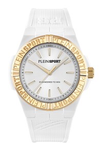 Plein Sport Unisex Uhr Analog Quarz LASERSTRIKE Wei� PSFGA0826 Silikon