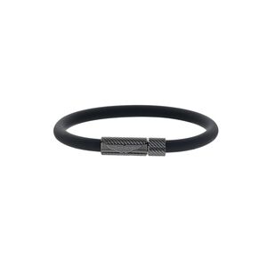 ASTON MARTIN Herren Armband Silikon schwarz Edelstahl AML THRILL MJRSS6BM1