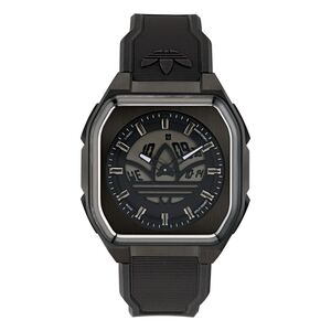Adidas Unisex Uhr CITY TECH SIX SST Silikon schwarz AOFH26015