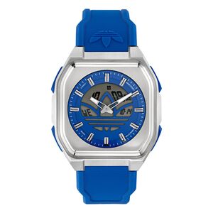 Adidas Unisex Uhr CITY TECH SIX SST Silikon blau AOFH26016