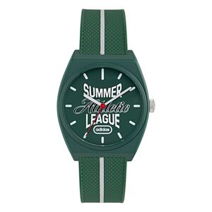 Adidas Unisex Uhr PROJECT TWO Kunststoff gr�n AOST26029