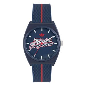 Adidas Unisex Uhr PROJECT TWO Kunststoff blau AOST26030