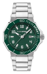 Plein Sport Herren Uhr Analog Quarz TITAN 3H PSUGA0426 Edelstahl