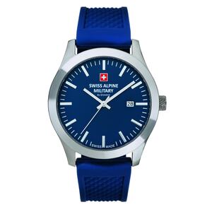 Swiss Alpine Military Herren Uhr Analog Quarz 7055.1835SAM Silikon