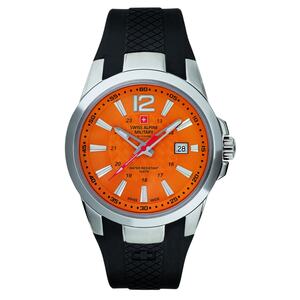 Swiss Alpine Military Herren Uhr Analog Quarz 7058.1839SAM Silikon