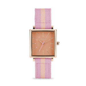 Esprit Damen Uhr Armbanduhr STRIPES Edelstahl Textil H.88875184