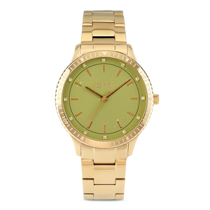 Esprit Damen Uhr Armbanduhr PASTELS Edelstahl Gold H.88875303
