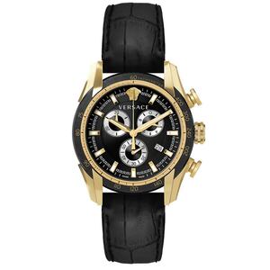 Versace Herren Uhr Armbanduhr Chrono V-RAY VE2I00921 Leder