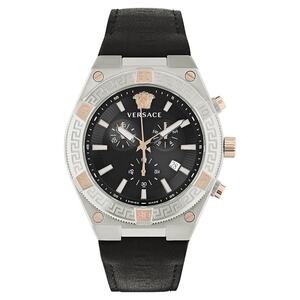 Versace Herren Uhr Armbanduhr Chronograph Sporty GRECA VESO00422 Leder