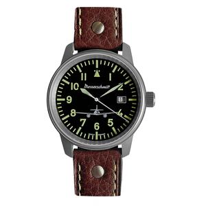 Aristo Herren Messerschmitt Uhr Fliegeruhr ME-3H6554 Leder