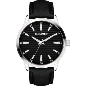 s.Oliver Herren Uhr Armbanduhr Leder SO-4409-LQ