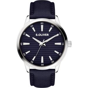 s.Oliver Herren Uhr Armbanduhr Leder SO-4411-LQ