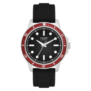 s.Oliver Herren Uhr Armbanduhr Silikon SO-4420-PQ