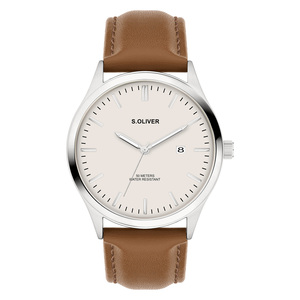 s.Oliver Herren Uhr Armbanduhr Leder SO-4426-LQ