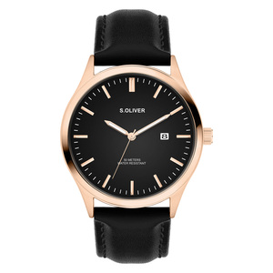 s.Oliver Herren Uhr Armbanduhr Leder SO-4428-LQ