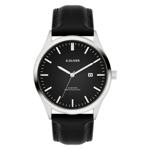 s.Oliver Herren Uhr Armbanduhr Leder SO-4429-LQ