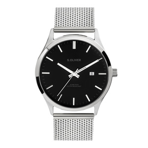 s.Oliver Herren Uhr Armbanduhr Edelstahl SO-4430-MQ