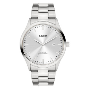 s.Oliver Herren Uhr Armbanduhr Edelstahl SO-4433-MQ