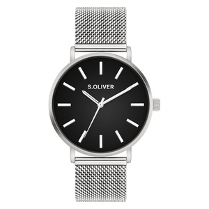 s.Oliver Herren Uhr Armbanduhr Edelstahl SO-4436-MQ