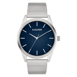 s.Oliver Herren Uhr Armbanduhr Edelstahl SO-4442-MQ