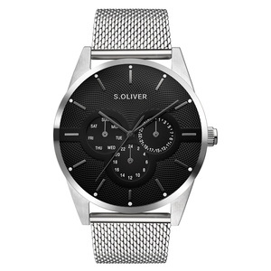 s.Oliver Herren Uhr Armbanduhr Edelstahl SO-4446-MM