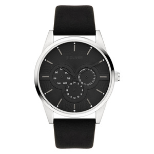 s.Oliver Herren Uhr Armbanduhr Leder SO-4449-LM