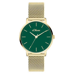s.Oliver Damen Uhr Armbanduhr Edelstahl SO-4466-MQ