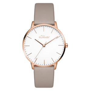 s.Oliver Damen Uhr Armbanduhr Leder SO-4469-LQ 