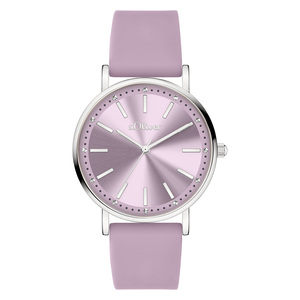 s.Oliver Damen Uhr Armbanduhr Silikon SO-4481-PQ