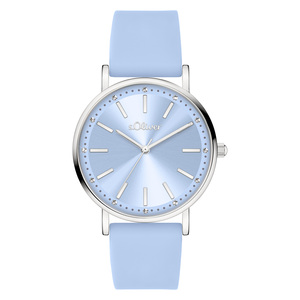 s.Oliver Damen Uhr Armbanduhr Silikon SO-4482-PQ
