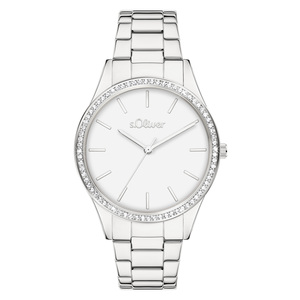 s.Oliver Damen Uhr Armbanduhr Edelstahl SO-4489-MQ
