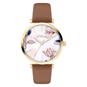 s.Oliver Damen Uhr Armbanduhr Leder SO-4495-LQ