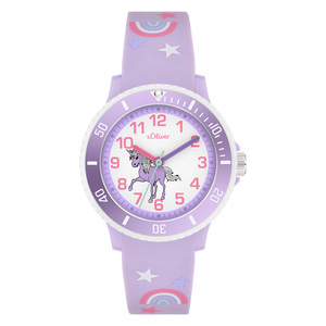 s.Oliver Uhr Kinder-Armbanduhr Silikon Kids M�dchen Silikon SO-4500-PQ