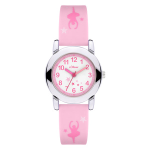 s.Oliver Uhr Kinder-Armbanduhr Kids M�dchen Silikon SO-4511-PQ