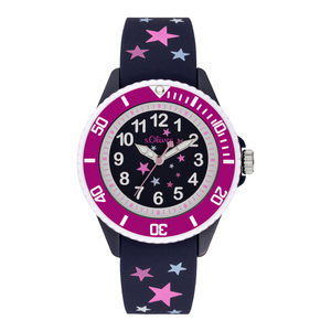 s.Oliver Uhr Kinder-Armbanduhr Silikon Kids M�dchen Silikon SO-3926-PQ