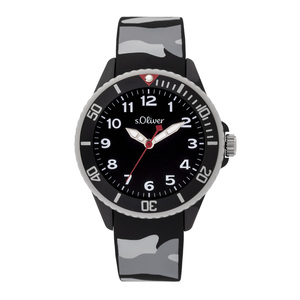 s.Oliver Uhr Kinder-Armbanduhr Silikon Kids Jungen Silikon SO-3920-PQ