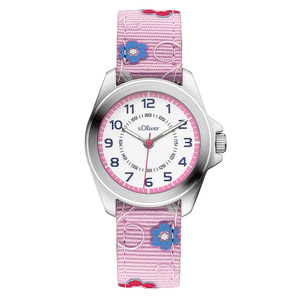 s.Oliver Uhr Kinder-Armbanduhr Kids M�dchen Textil SO-3175-LQ
