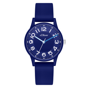 s.Oliver Damen Uhr Armbanduhr Silikon SO-4277-PQ