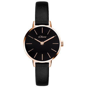 s.Oliver Damen Uhr Armbanduhr Leder SO-4537-LQ