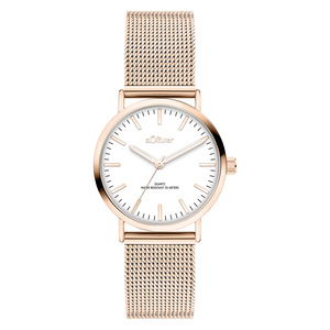 s.Oliver Damen Uhr Armbanduhr Edelstahl SO-4547-MQ