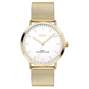 s.Oliver Damen Uhr Armbanduhr Edelstahl SO-3238-MQ