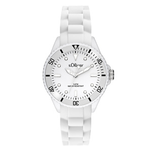 s.Oliver Damen Uhr Armbanduhr Silikon SO-2296-PQ