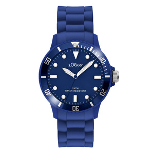 s.Oliver Damen Uhr Armbanduhr Silikon SO-2577-PQ