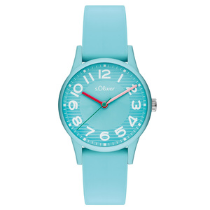 s.Oliver Damen Uhr Armbanduhr Silikon SO-3517-PQ