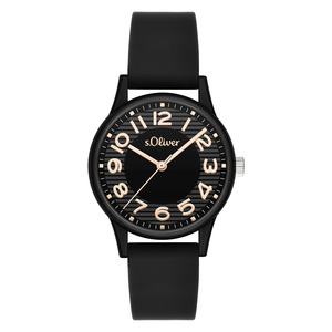 s.Oliver Damen Uhr Armbanduhr Silikon SO-4557-PQ