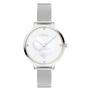 s.Oliver Damen Uhr Armbanduhr Edelstahl SO-4561-MQ