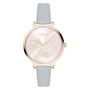 s.Oliver Damen Uhr Armbanduhr Leder SO-4562-LQ