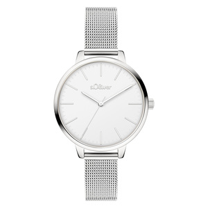 s.Oliver Damen Uhr Armbanduhr Edelstahl SO-4565-MQ
