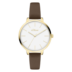 s.Oliver Damen Uhr Armbanduhr Leder SO-4569-LQ