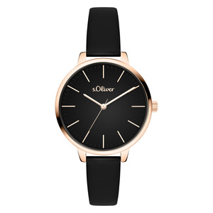 s.Oliver Damen Uhr Armbanduhr Leder SO-4570-LQ